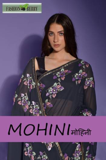 Mohini By Fashion Berry Designer Partywear Saree Collection